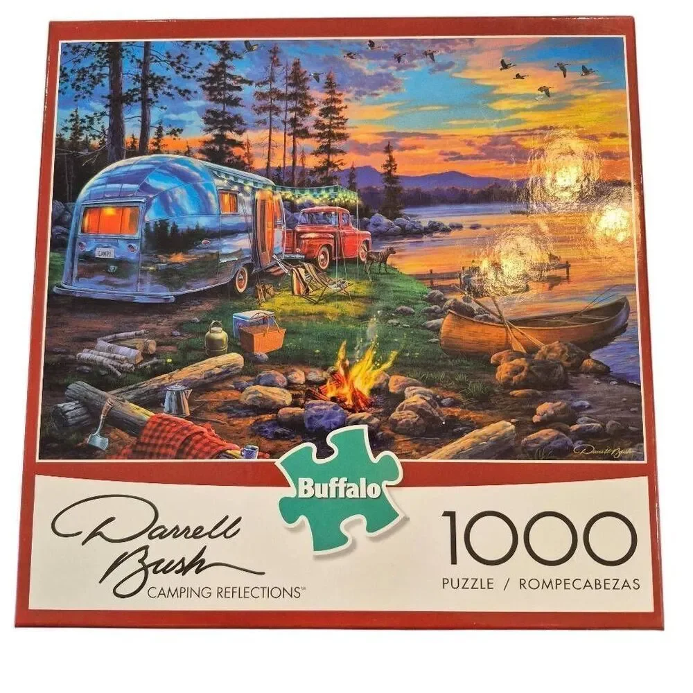 Buffalo Games - Darrell Bush - Camping Reflections - 1000 Piece Jigsaw Puzzle EU